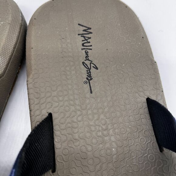 MAUI AND SONS MEN'S NAVY BEACH FLIP FLOP SANDALS SIZE 10 - Picture 8 of 14